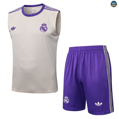 Maxmaillots Training Real Madrid Ensemble Short Débardeur 2025/26 abricot/Violet discout