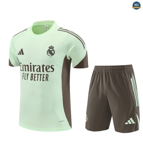 Maxmaillots Training Real Madrid Enfant + Short 2025/26 Vert personnalisé