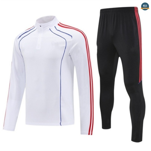Achetés Max Survetement Bayern Munich 2025/26 Blanc/Noir/Bleu/Rouge