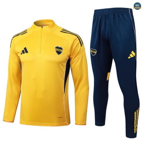 Vendre Max Survetement Boca Juniors 2025/26 Jaune/Bleu Marine