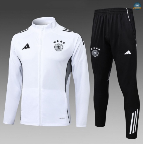 Prix Max Veste Survetement Enfant Allemagne 2025/26 Blanc/Noir