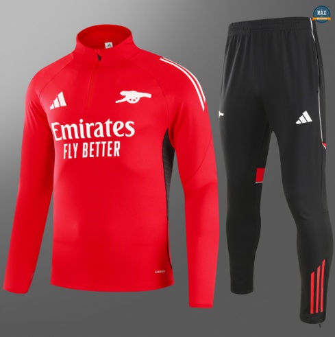 Vendre Max Survetement Enfant Arsenal 2025/26 Rouge/Noir/BlanC