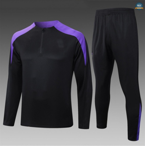 Vente Max Survetement Enfant Barcelone 2025/26 Noir/Violet