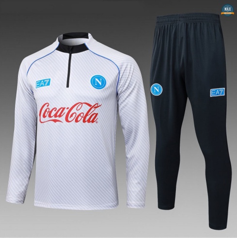 Vendre Max Survetement Enfant Naples 2025/26 BlanC