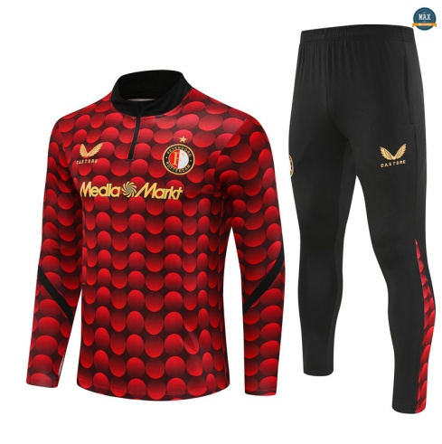 Vente Max Survetement Feyenoord 2025/26 Rouge/Noir