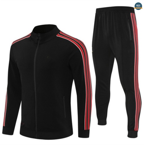 Vendre Max Veste Survetement Manchester United 2025/26 Noir/Rouge