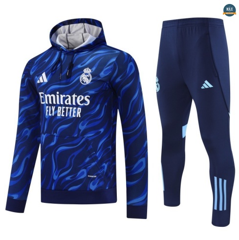 Soldes Max Sweatshirt à capuche Real Madrid 2025/26 Bleu Marine