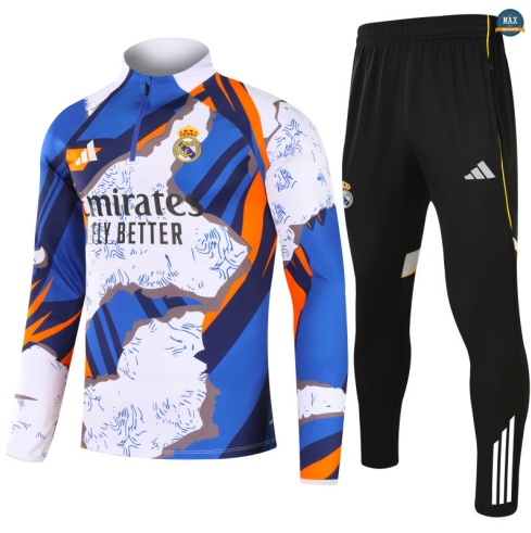 Achat Max Survetement Real Madrid 2025/26 Blanc/Bleu/Noir