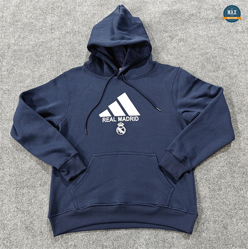 Max Maillot Veste Sweat A Capuche Real Madrid 2024/25 bleu royal