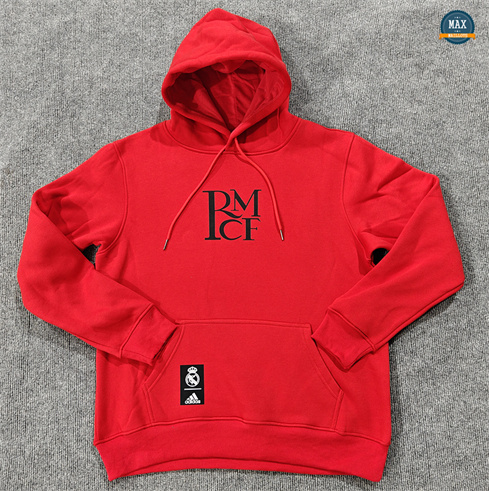 Max Maillots Veste Sweat A Capuche Real Madrid 2024/25 rouge