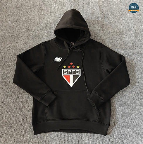 Maillot Veste Sweat A Capuche São Paulo 2024/25 noir