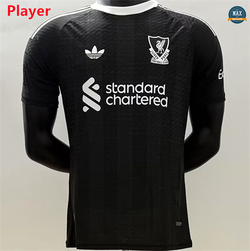 Max Maillots Player Version 2025/26 Liverpool Gardien De But noir