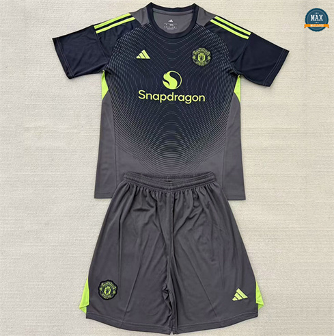 Max Maillot Manchester United Enfant Gardien De But noir 2025/26