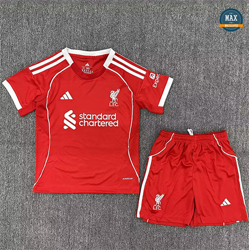 Max Maillots Liverpool Enfant Domicile 2025/26