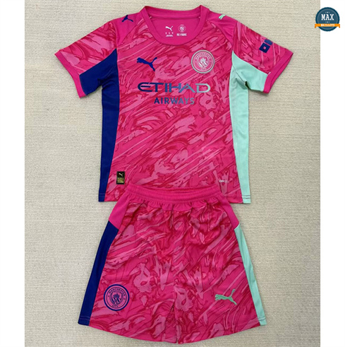 Max Maillot Manchester City Enfant Gardien de but Pourpre 2025/26