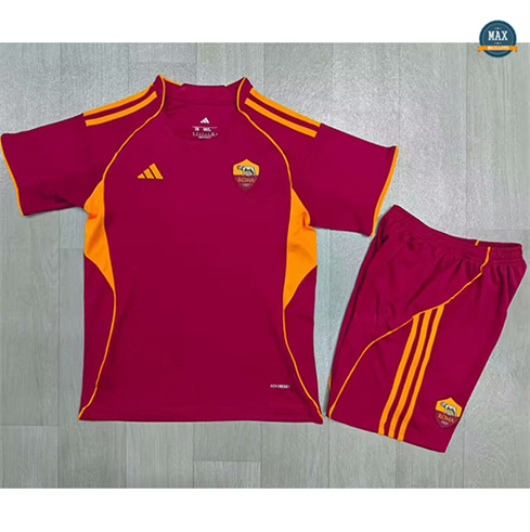 Max Maillots AS Rome Enfant Domicile 2025/26