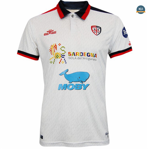 Max Maillot Cagliari Exterieur Blanc 2023/24