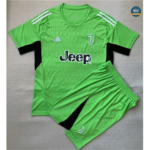 Max Maillot Foot Juventus Enfant Gardien de but Vert 2023/24 fiable