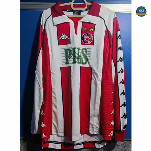 Max Maillot Retro 1999-01 Red Star Domicile Manche Longue