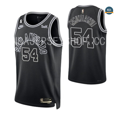 Maxmaillots: Max Maillot Sandro Mamukelashvili, San Antonio Spurs 2022/23 - Classic