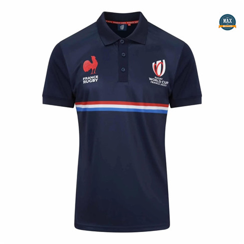 Maxmaillots: Max Maillot Polo Francia XV Home Rugby WC23