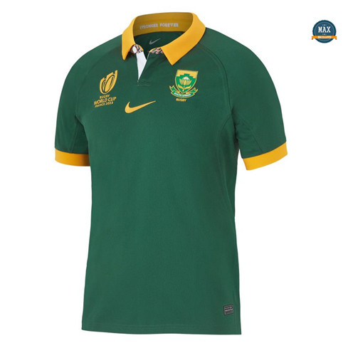 Maxmaillots: Max Maillot Sudáfrica Springboks 1a Equipación Rugby WC23