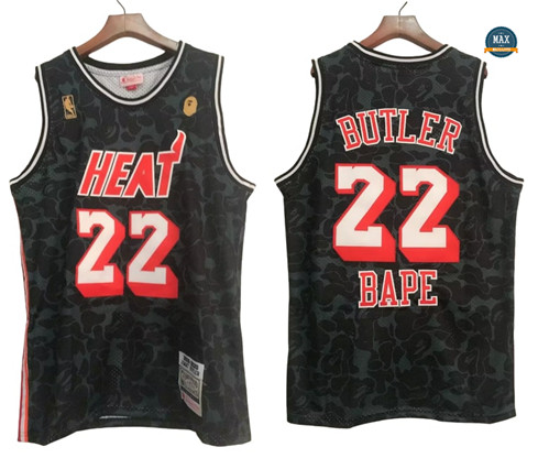 Maxmaillots: Max Maillot Jimmy Butler, Miami Heat x Bape 'Black' - 2023