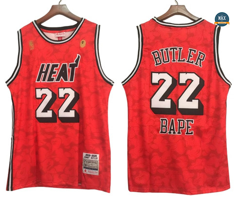 Maxmaillots: Max Maillot Jimmy Butler, Miami Heat x Bape 'Red' - 2023