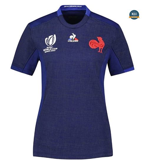 Maxmaillots: Max Maillot Camiseta Francia XV Home Rugby WC23 - MUJER