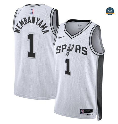 Maxmaillots: Max Maillot Victor Wembanyama, San Antonio Spurs 2023 - Association