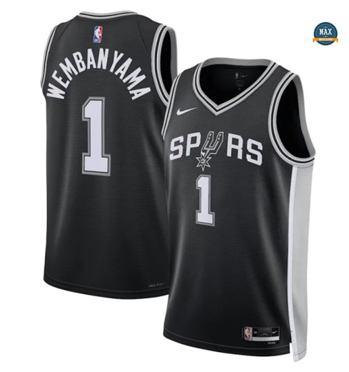 Maxmaillots: Max Maillot Victor Wembanyama, San Antonio Spurs 2023 - Icon