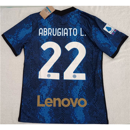 220619 Max Maillot Inter Milan ABRUGIATOL. 22 Bleu Taille M