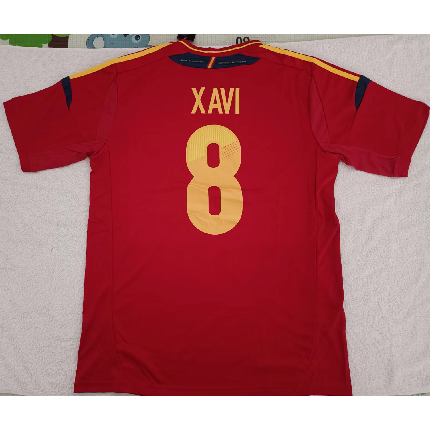 220811 Max Maillot Espagne XAVI 8 Rouge TailleXL