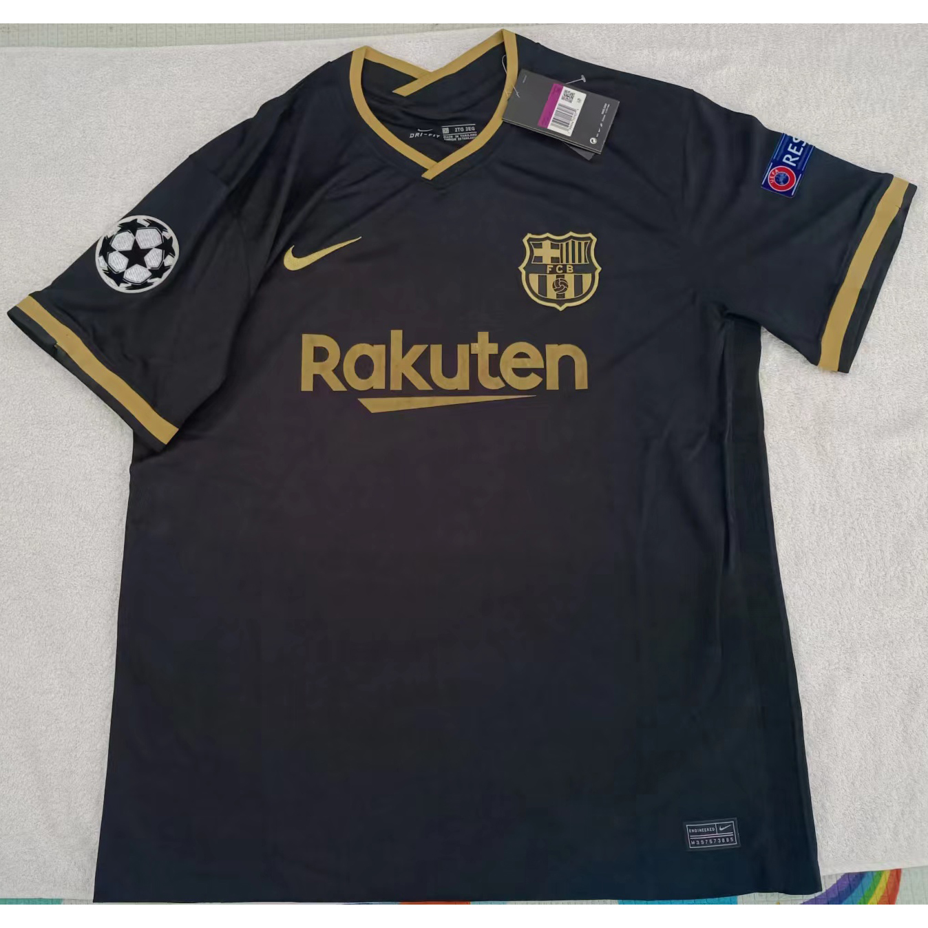 220840 Max Maillot Barcelone Noir Taille2XL
