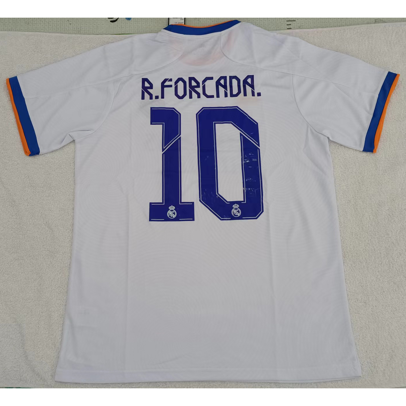 220844 Max Maillot Real Madrid R.FORCADA. 10 Blanc TailleXL