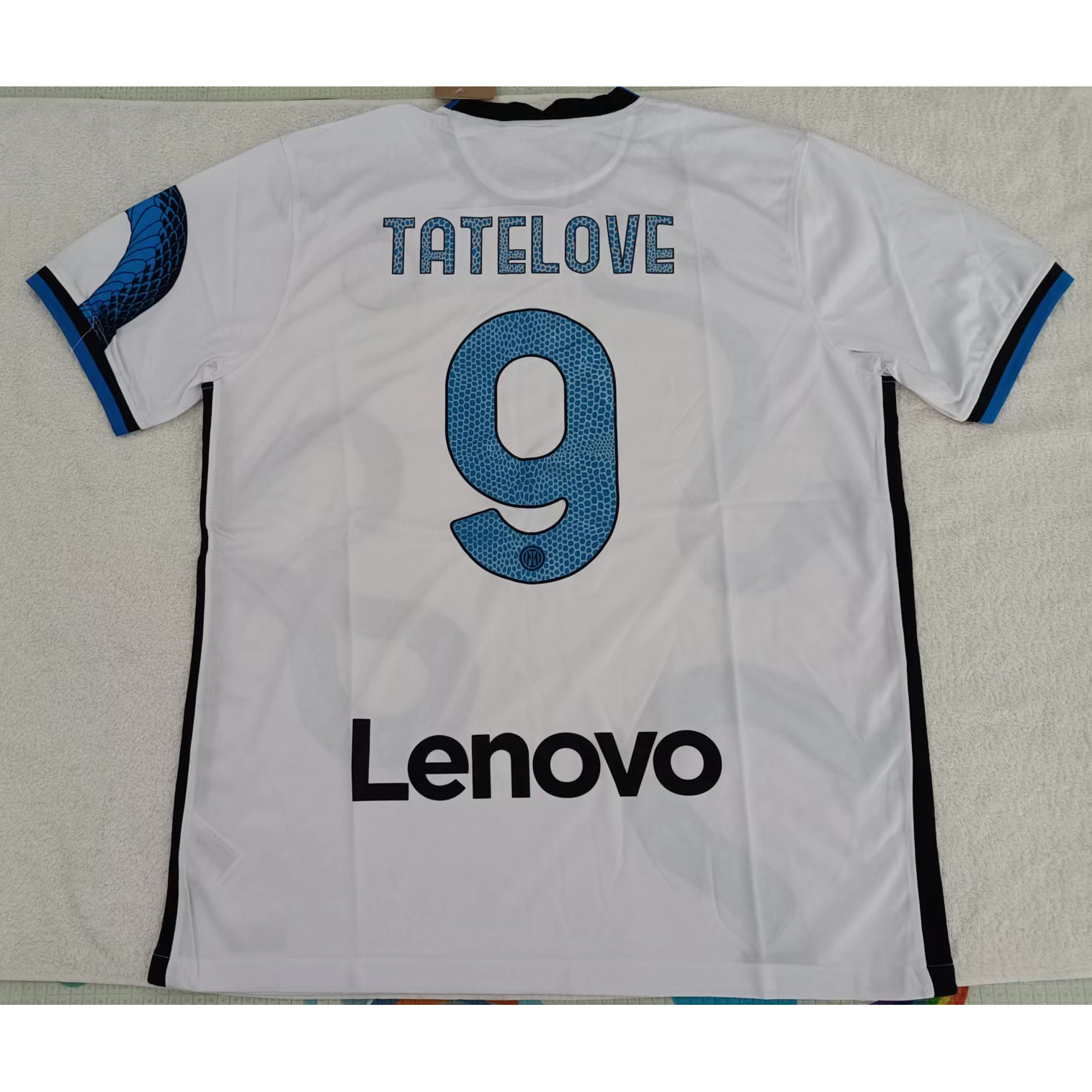 220845 Max Maillot Inter Milan TATELOVE 9 Blanc TailleXL