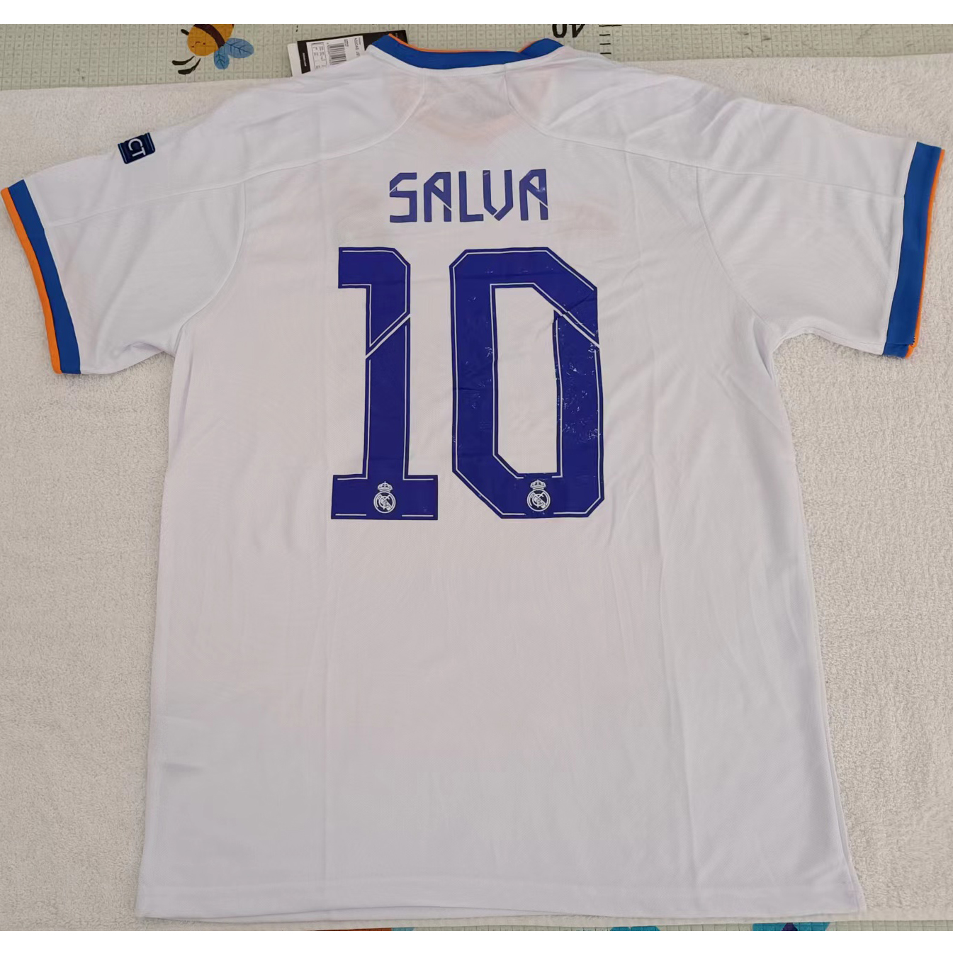 220879 Max Maillot Real Madrid SALUA 10 Blanc Taille2XL