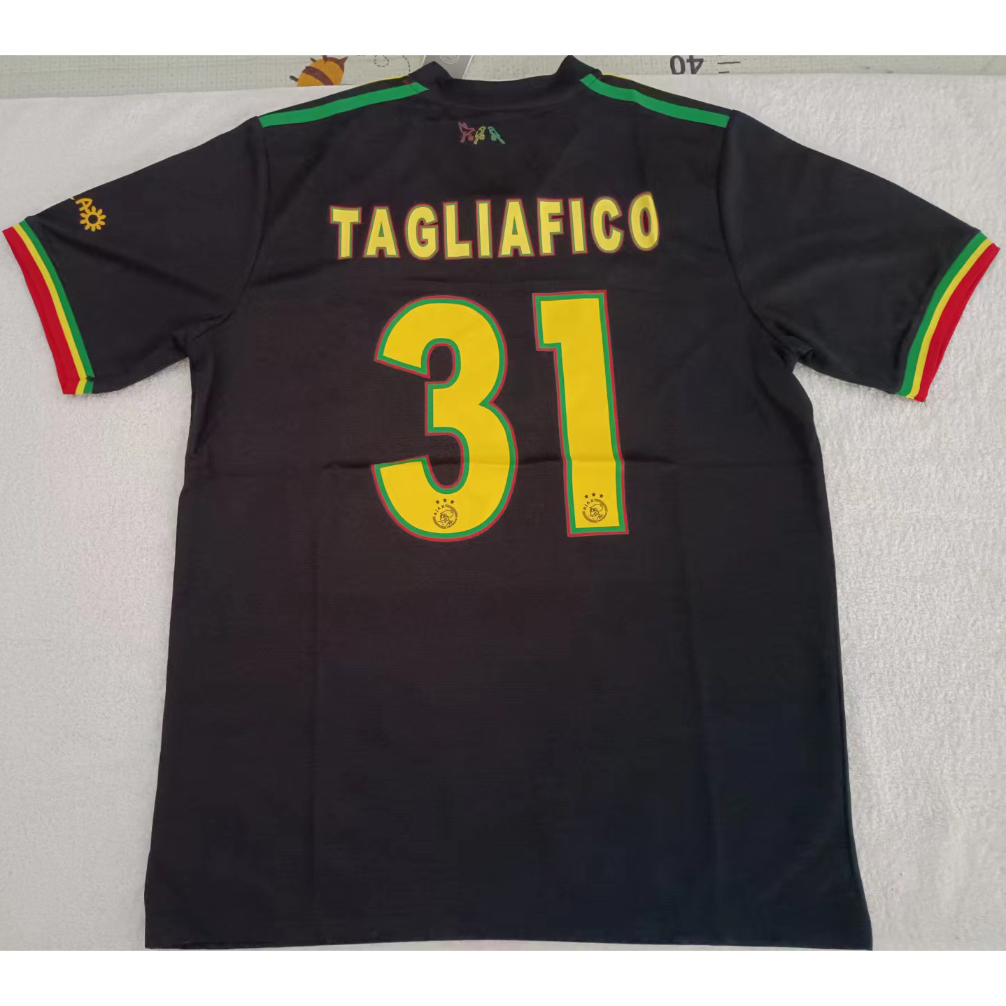 220893 Max Maillot Ajax TAGLIAFICO 31 Noir TailleXL