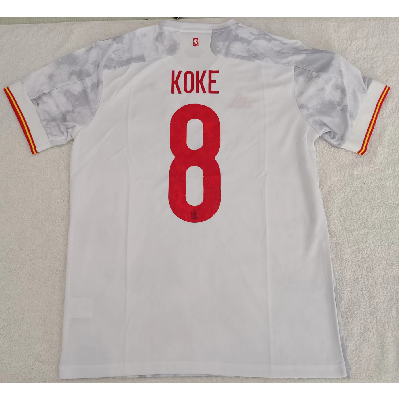 220945 Max Maillot Espagne KOKE 8 Blanc TailleL