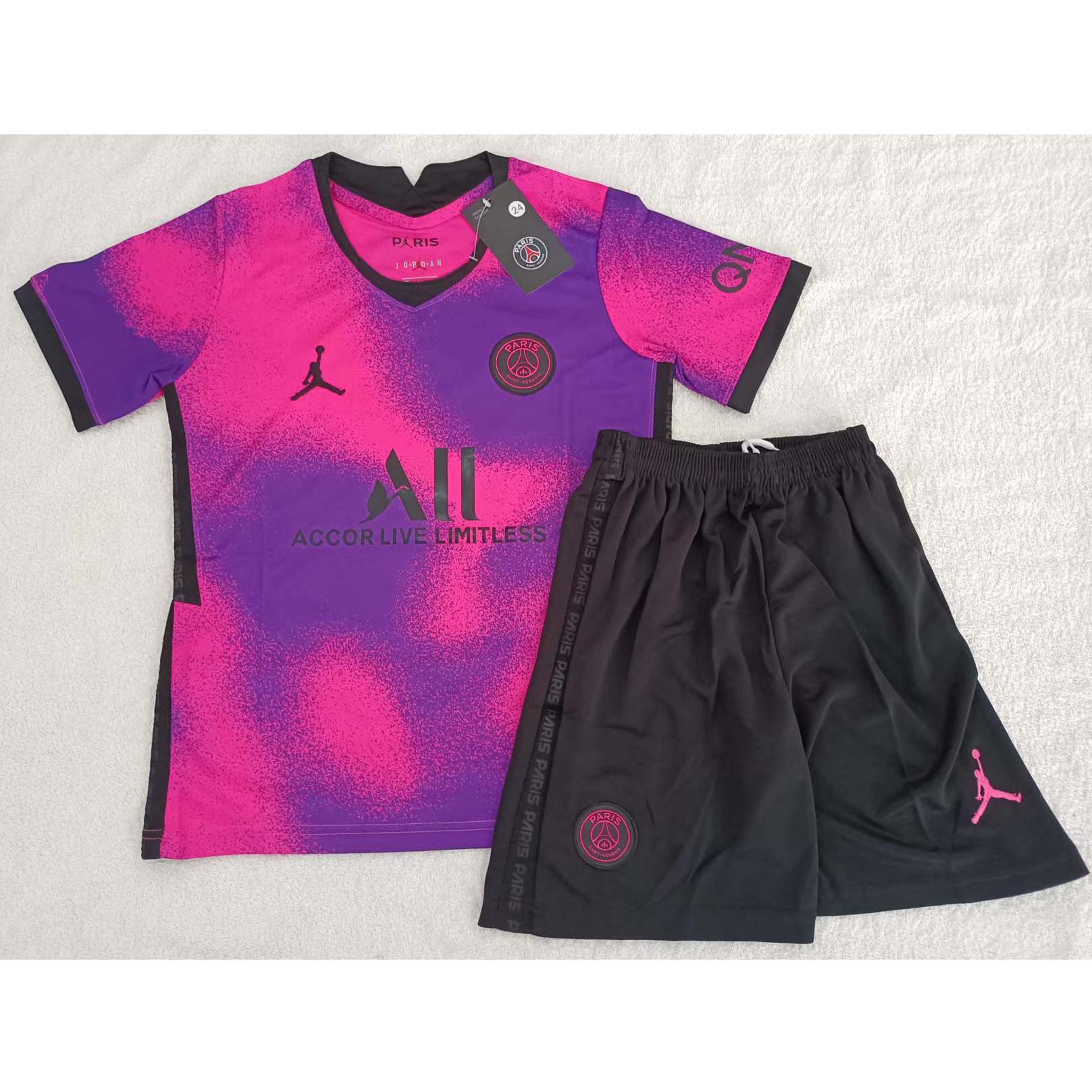 220947 Max Maillot PSG Enfant Rose Taille24