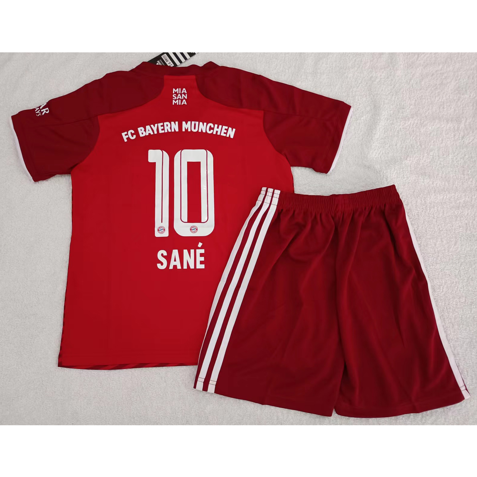 220948 Max Maillot Bayern Munich Enfant 10 SANÉ Rouge Taille24