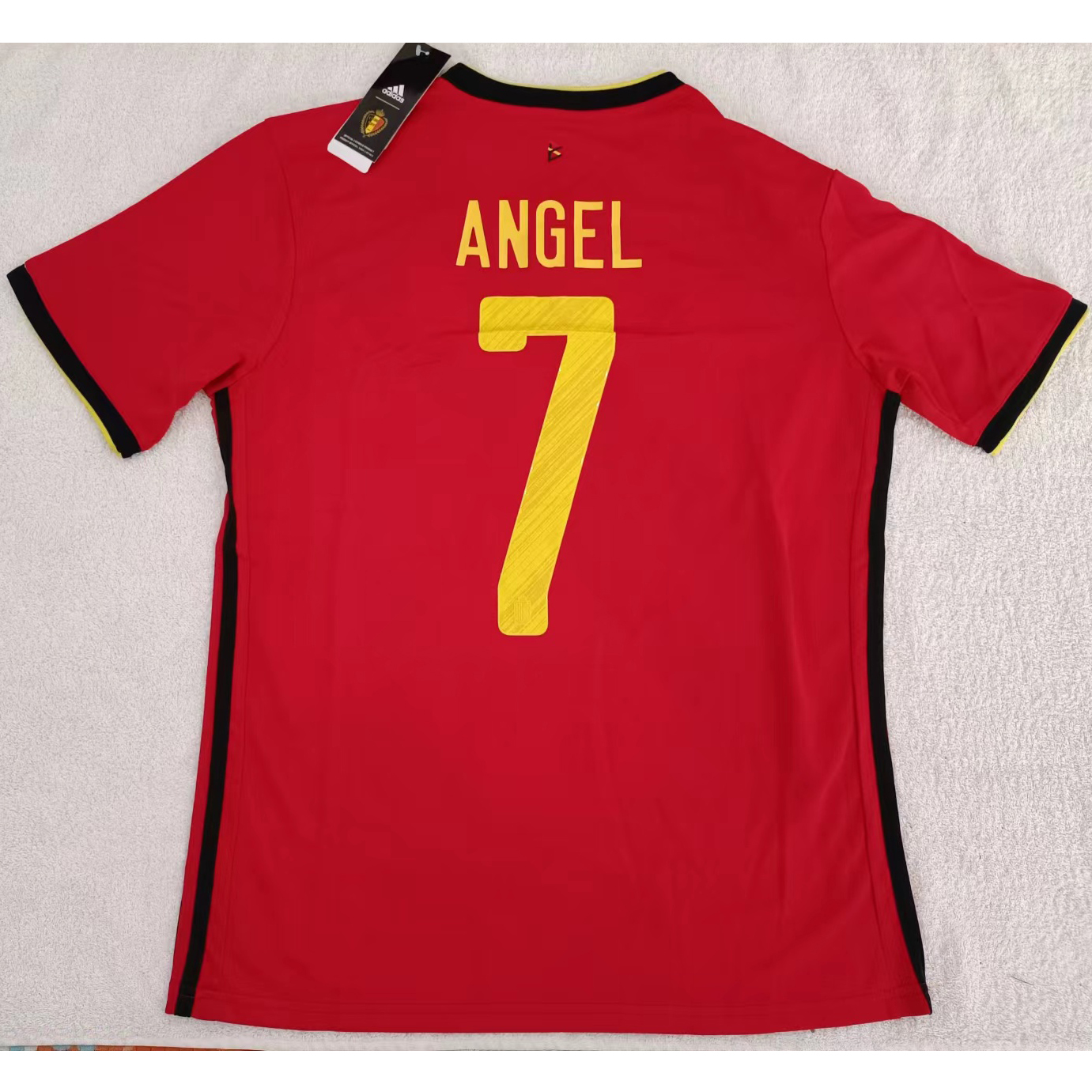 220989 Max Maillot Belgique ANGEL 7 Rouge TailleS