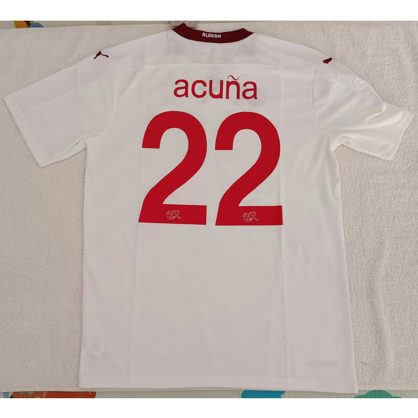 220991 Max Maillot Suisse acuña 22 Blanc TailleL
