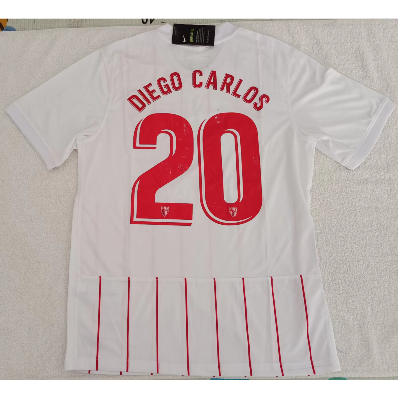 220994 Max Maillot Séville DIEGO CARLOS 20 Blanc TailleL
