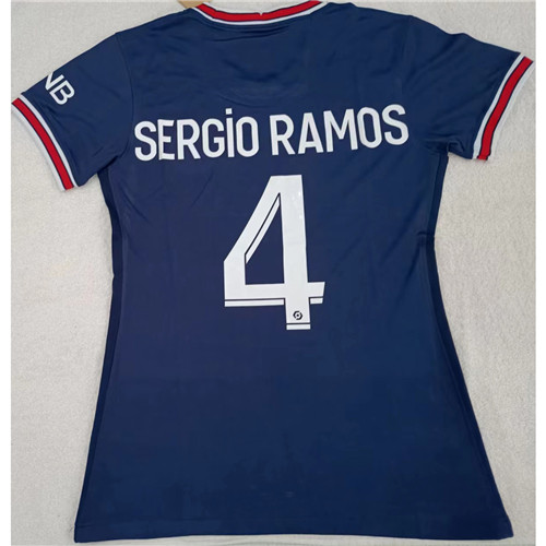 Max Maillot PSG SERGIORAMOS 4 Bleu Taille M