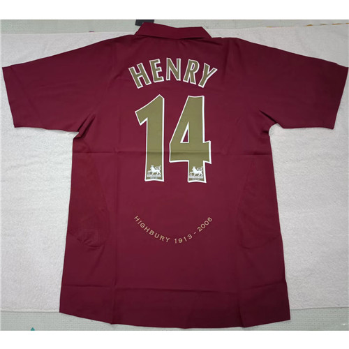 Max Maillot Arsenal HENRY 14 Rouge Taille L