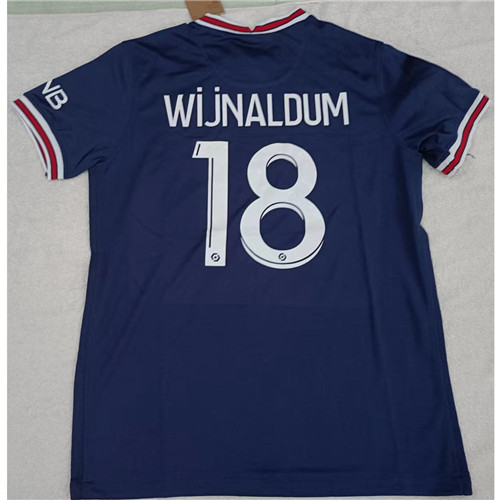 Max Maillot PSG WijNALDUM 18 Bleu Taille M