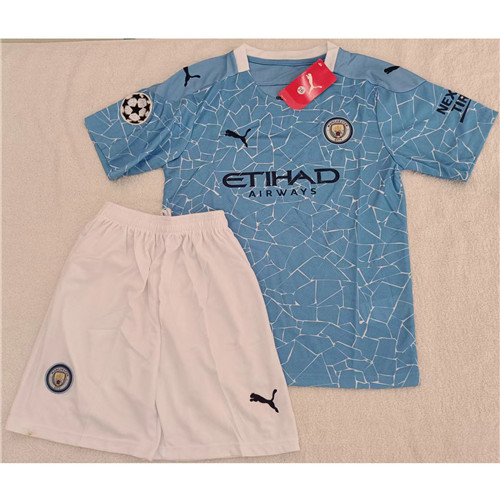 Max Maillot Enfant Manchester City Bleu Taille 26