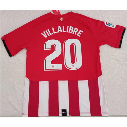Max Maillot Athletic Bilbao VILLALIBRE 20 Rouge Taille M