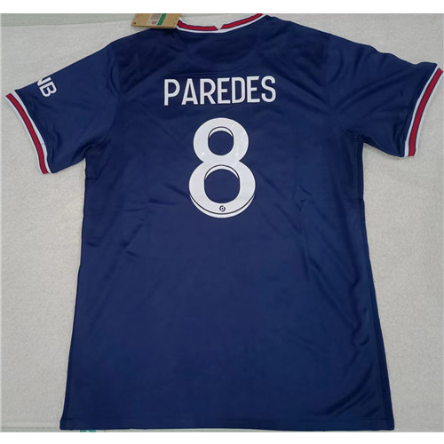 Max Maillot PSG PAREDES 8 Bleu Taille XL